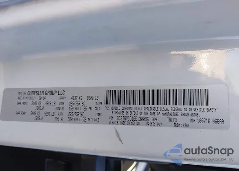 2014 Ram Promaster 2500 High Roof из США, поврежденный, VIN 3C6TRVCD1EE130096